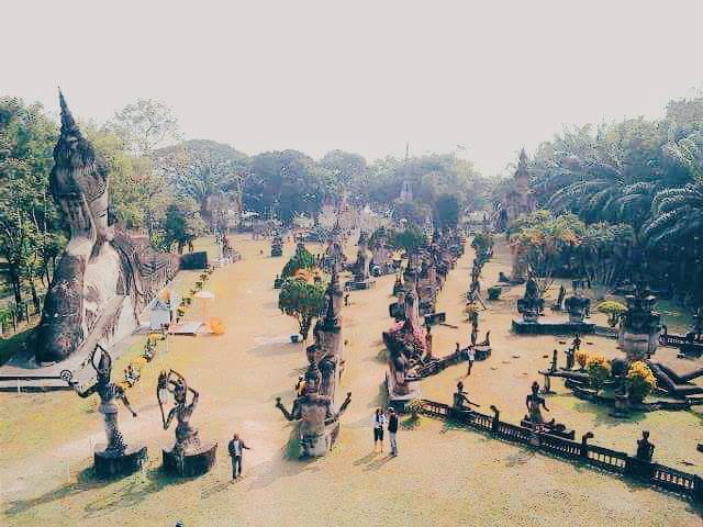 Buddha park, instagrammable places in Laos