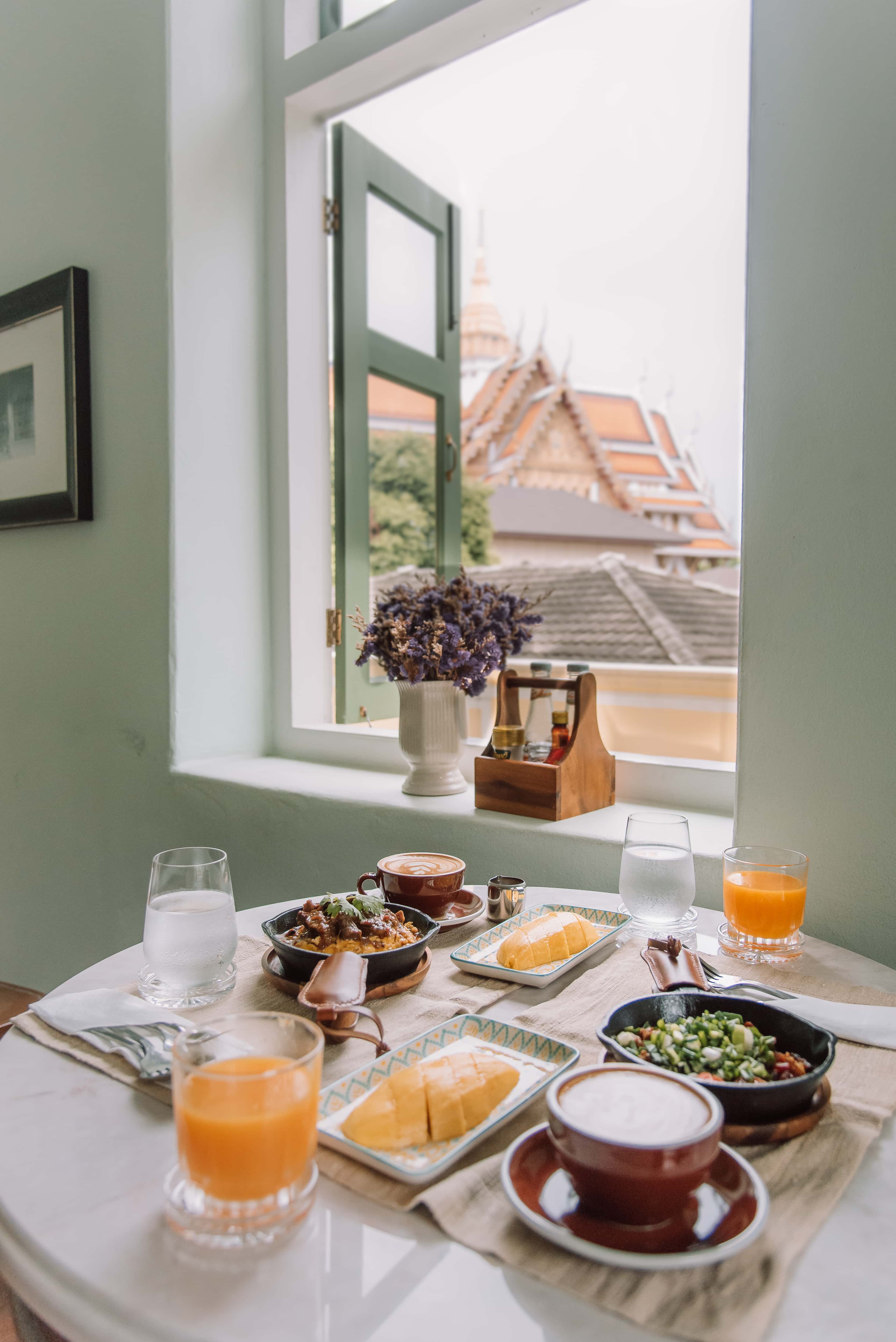 breakfast with a view, Baan 2459, Chinatown Bangkok