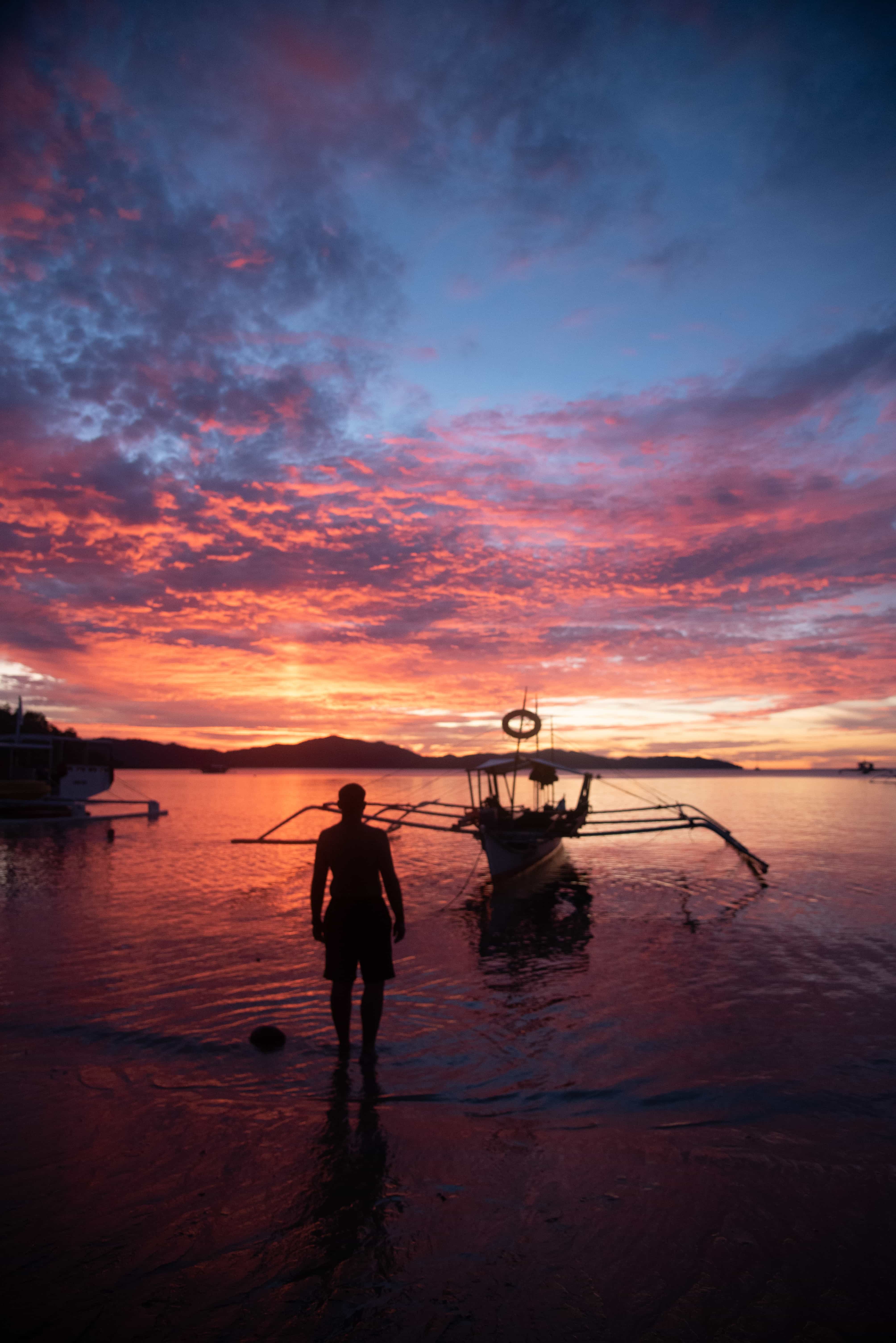 Sunset in Port Barton, daily budget in Port Barton, things to do in Port Barton, Port Barton travel guide