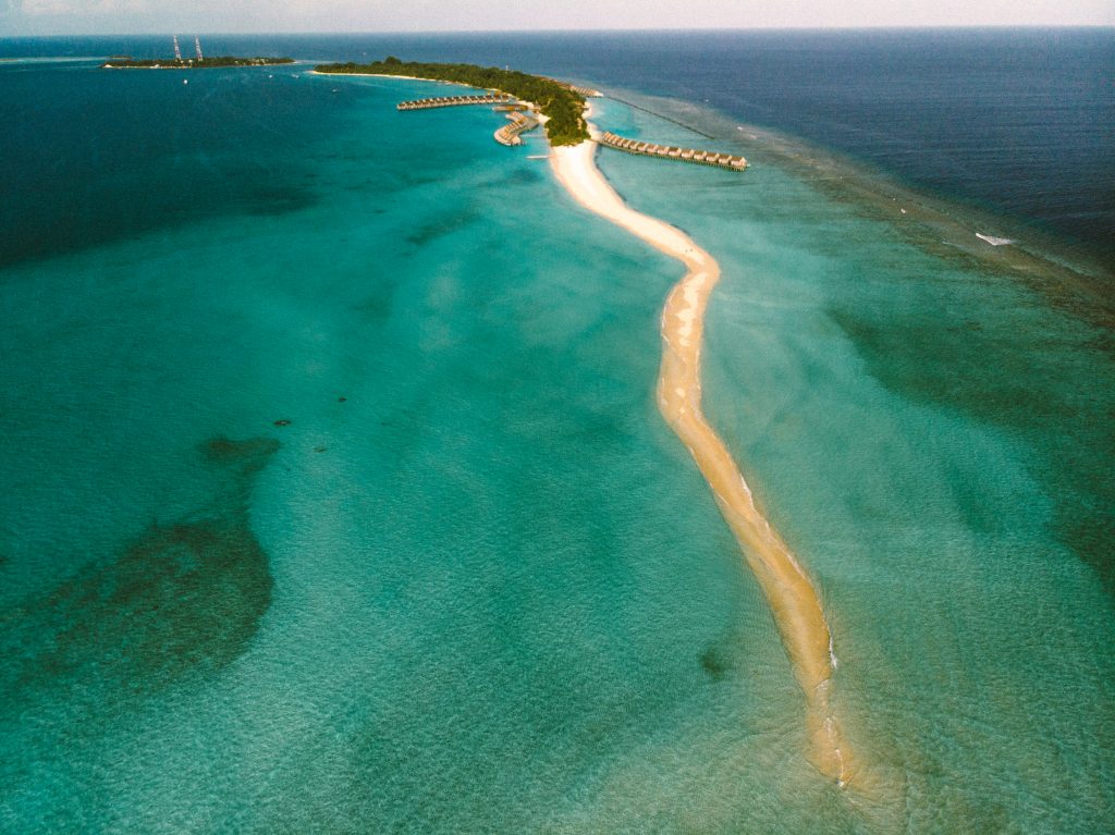 Kuramathi Island Resort, sand bar in Maldives, Sand bar in Kuramathi island resort