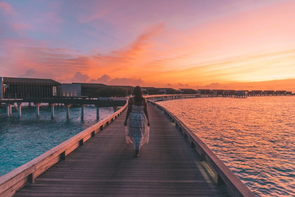 sunsets in Maldives