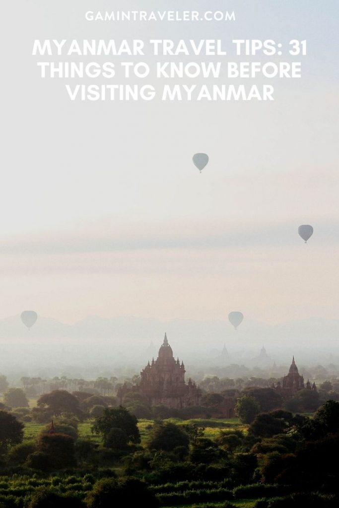 Myanmar travel tips, facts about Myanmar, things to know before visiting Myanmar