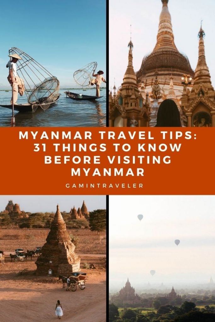 Myanmar travel tips, facts about Myanmar, things to know before visiting Myanmar