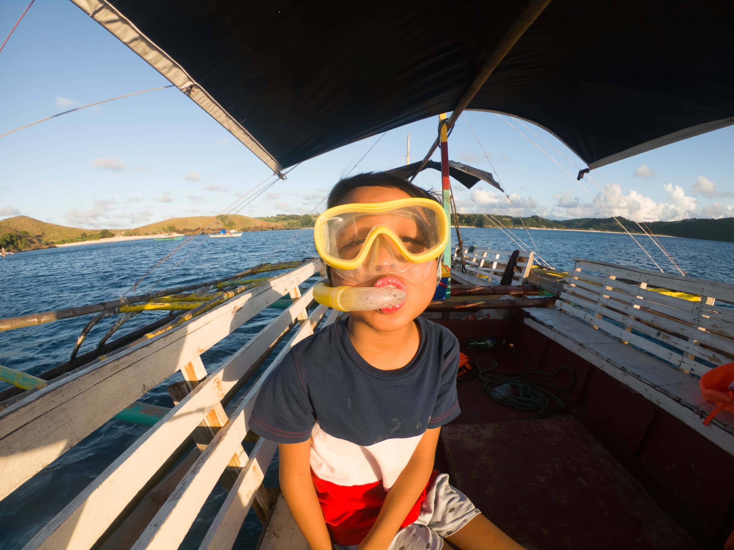 Snorkeling mask in the Philippines
