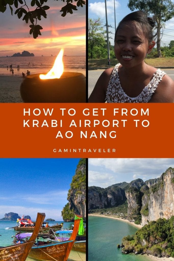 krabi airport to ao nang, taxi from krabi airport to ao nang, shuttle bus krabi airport to Ao nang