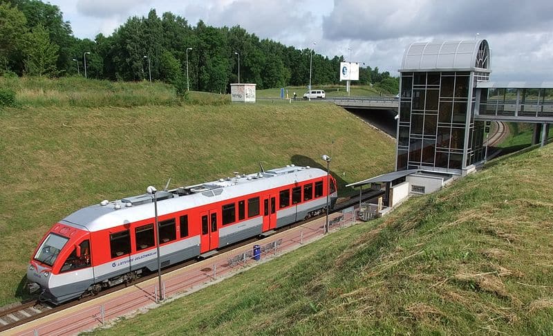 Train From Vilnius Airport , 