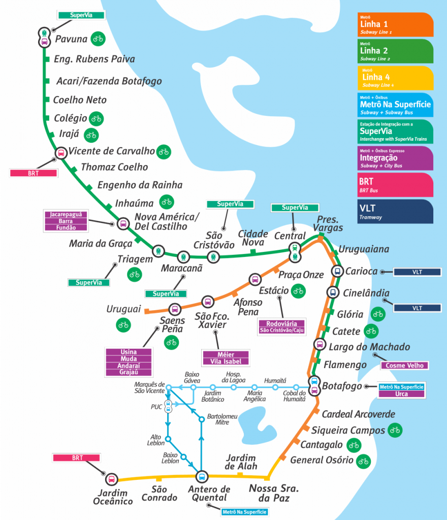 Metro Map Rio Janeiro, Rio de Janeiro airport to city center, Rio de Janeiro airport to city, How To Get From Rio de Janeiro Airport To City Center