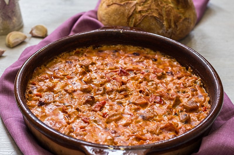 Fërgesë, food in Albania, Albanian food, albanian dishes, Albanian cuisine, traditional food in Albania