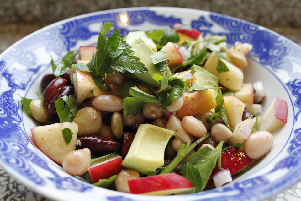 MEXICAN DISHES, FOOD IN MEXICO, MEXICAN CUISINE, MEXICAN FOODS, BEAN SALAD