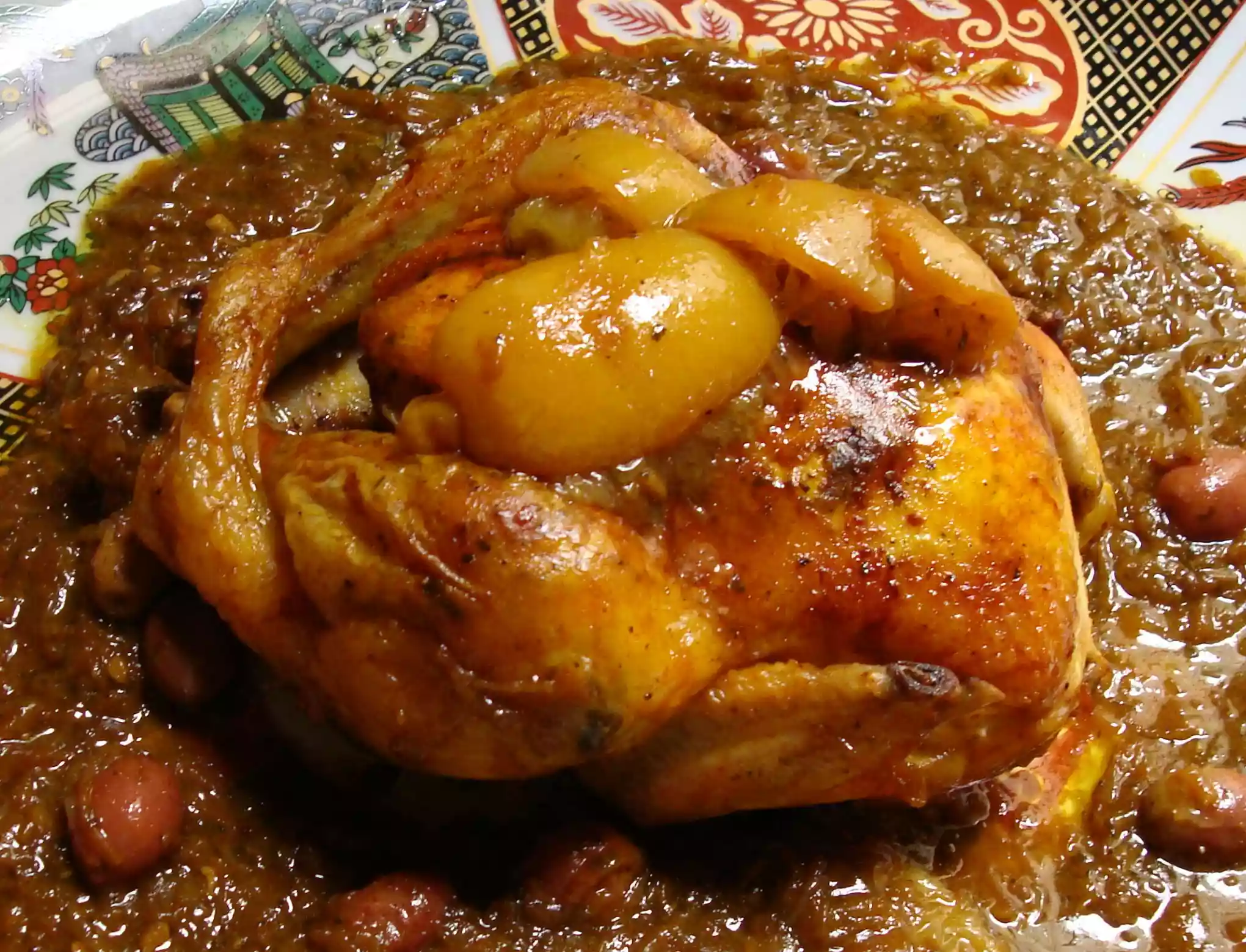 moroccan food, food in morocco, moroccan cuisine, moroccan dishes, traditional moroccan food, Chicken with preserved olives and lemon
