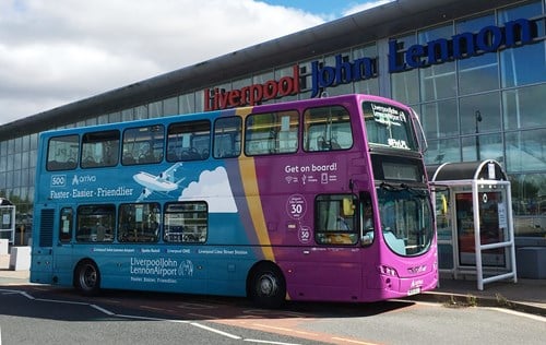How To Get From Liverpool Airport To City Center - All Possible Ways, cheapest way from Liverpool airport to city center,  Liverpool airport to city, Liverpool Airport Bus
