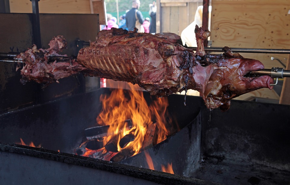 Croatia Food, Croatia cuisine, Traditional Croatia Food, food in Croatia, Croatian dishes, Croatian food, Croatian dishes, Croatian cuisine, Odojak na ražnju