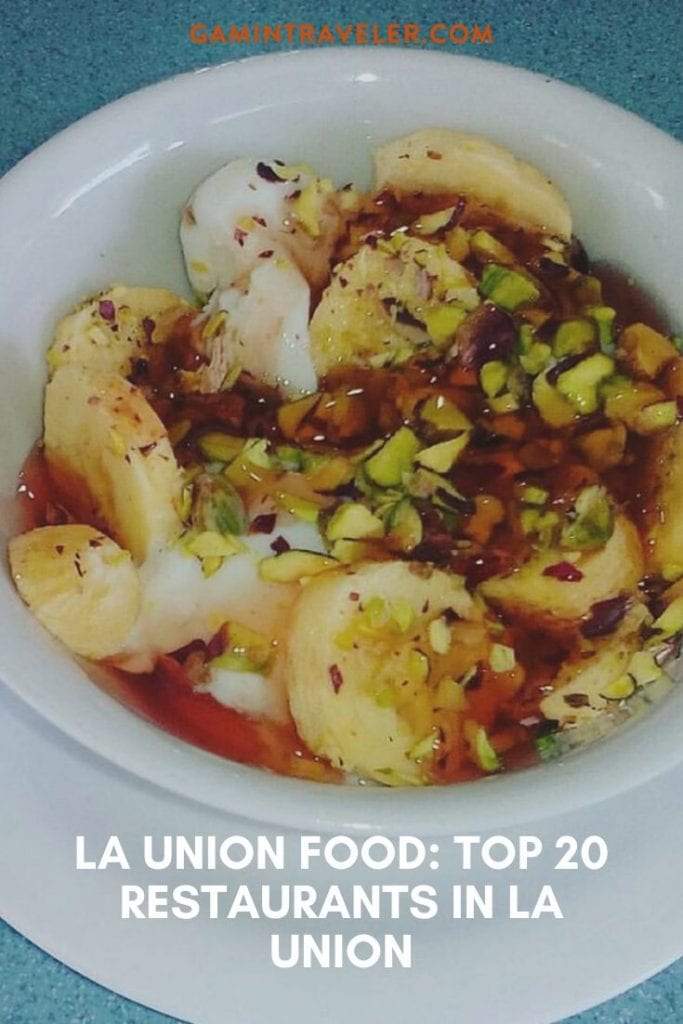 RESTAURANTS IN LA UNION PIN