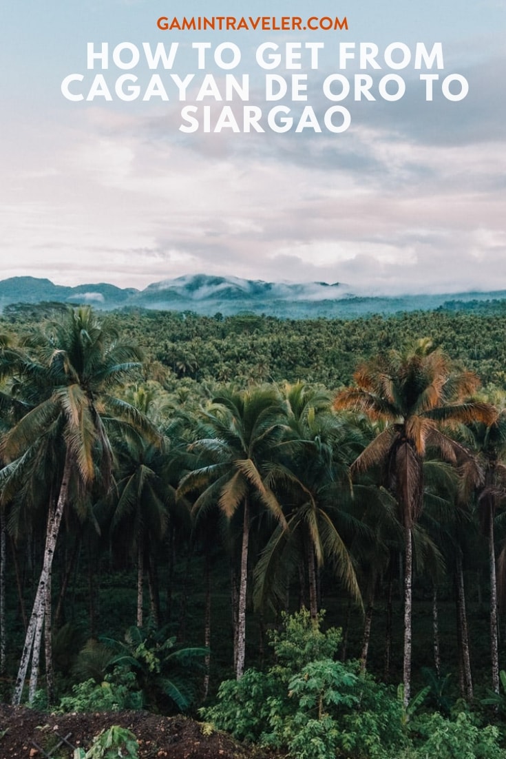 Cagayan de Oro To Siargao
