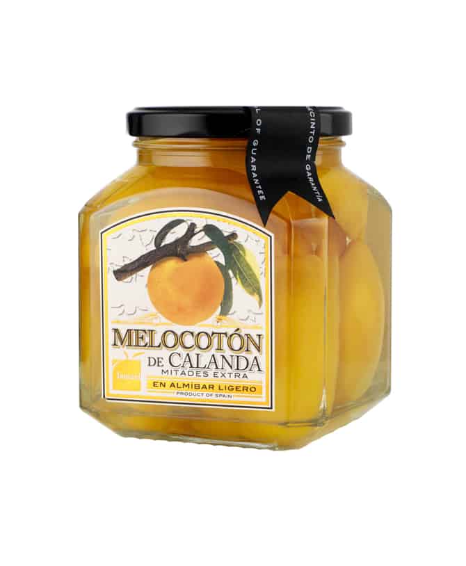 melocoton calanda vegetarian food in Spain