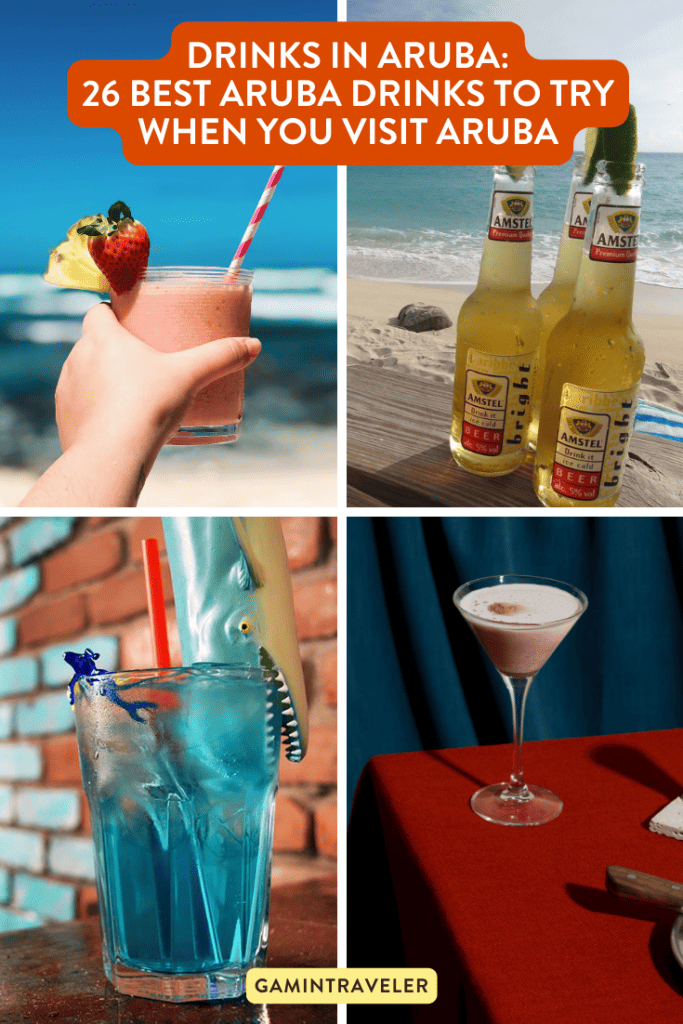 Aruba drinks, drinks in Aruba, cocktails in Aruba, non alcoholic drinks in Aruba, Aruban drinks