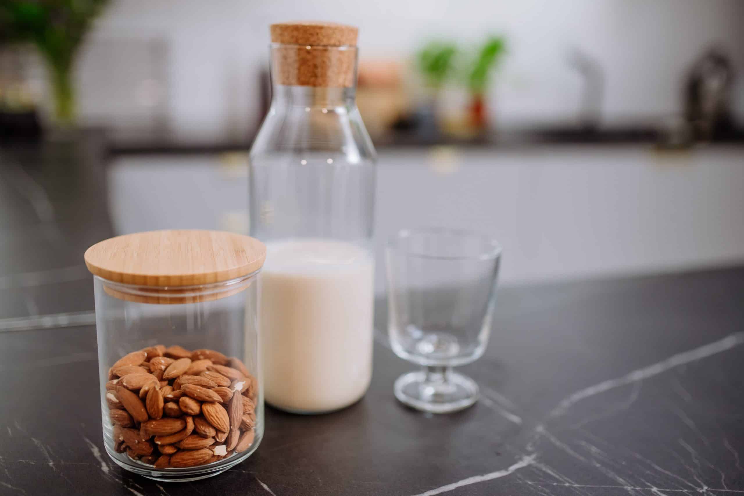 Almond milk Greek breakfast scaled