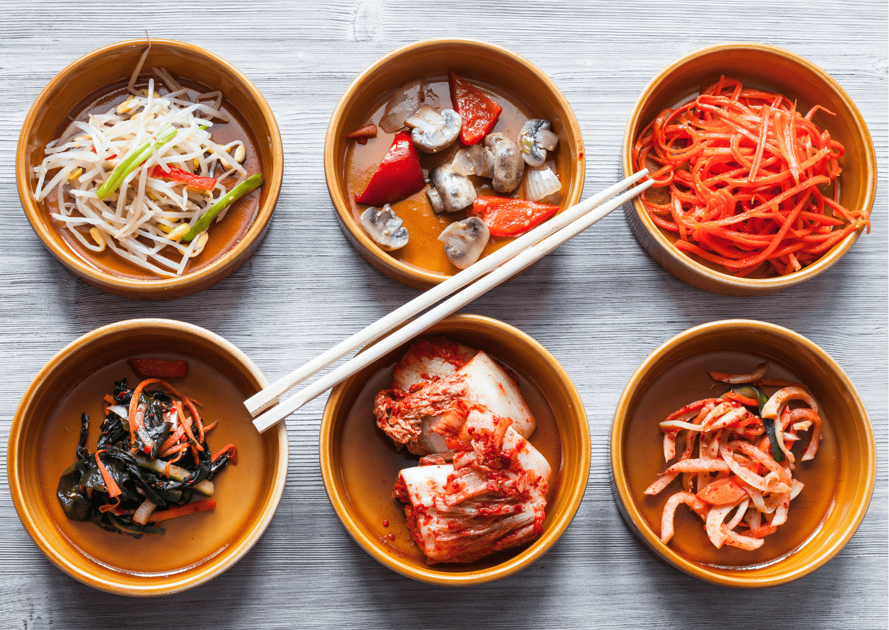 Banchan South Korean Breakfast traditional Asian breakfast