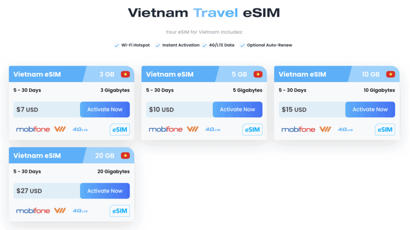 Maya eSIM Vietnam | Saigon Airport SIM Card | SIM Card Saigon Airport