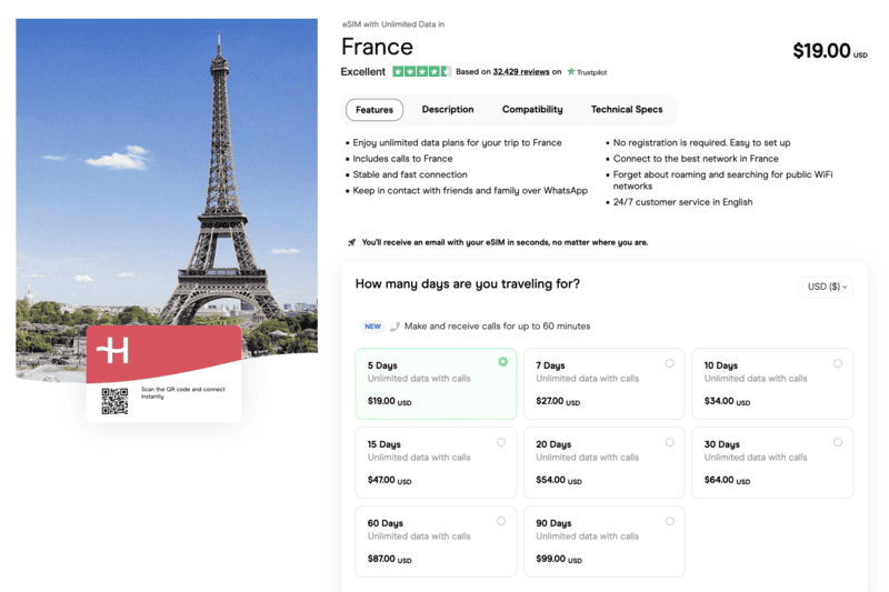 Holafly eSIM France, Lyon Airport SIM Card, SIM Card in Lyon Airport, SIM Card Lyon Airport