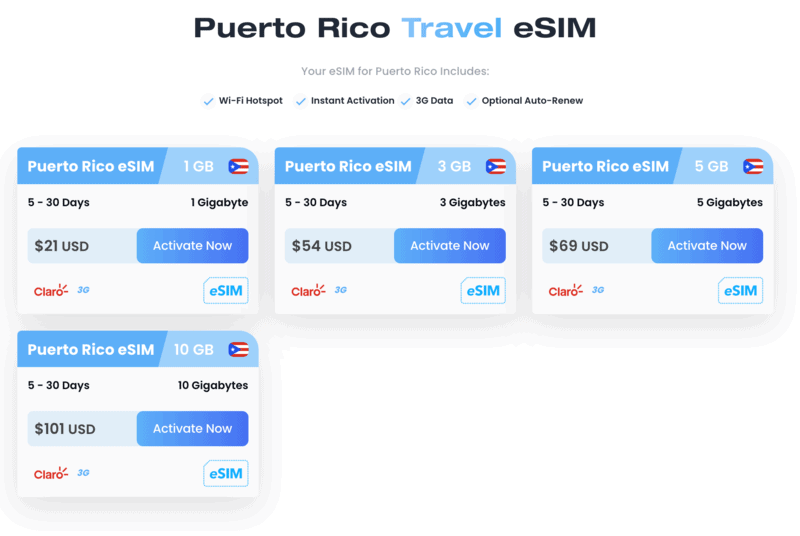 Maya eSIM Puerto Rico, San juan airport SIM Card, sim card san juan airport