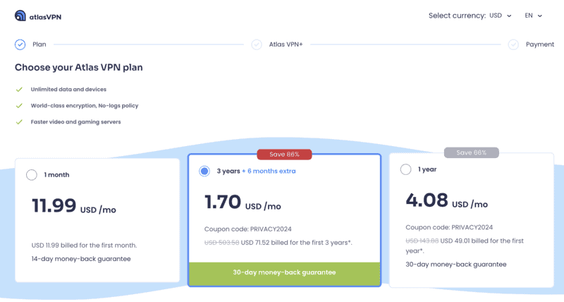 Atlas VPN Pricing Atlas VPN vs Proton VPN Proton VPN vs Atlas VPN
