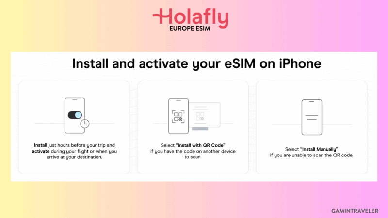Holafly Europe eSIM - Automatic eSIM Installation with Holafly on iPhone