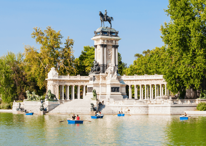 Retiro Park in Madrid - Madrid and Seville Itinerary