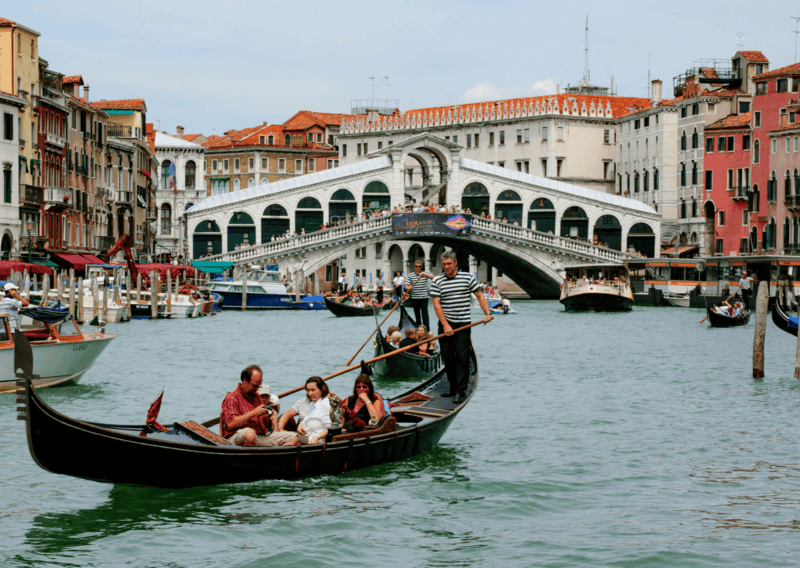The Canals in Venice are touristy, but it's hard to miss it! 