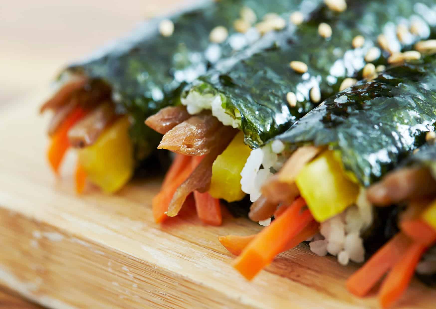 gimbap vs sushi