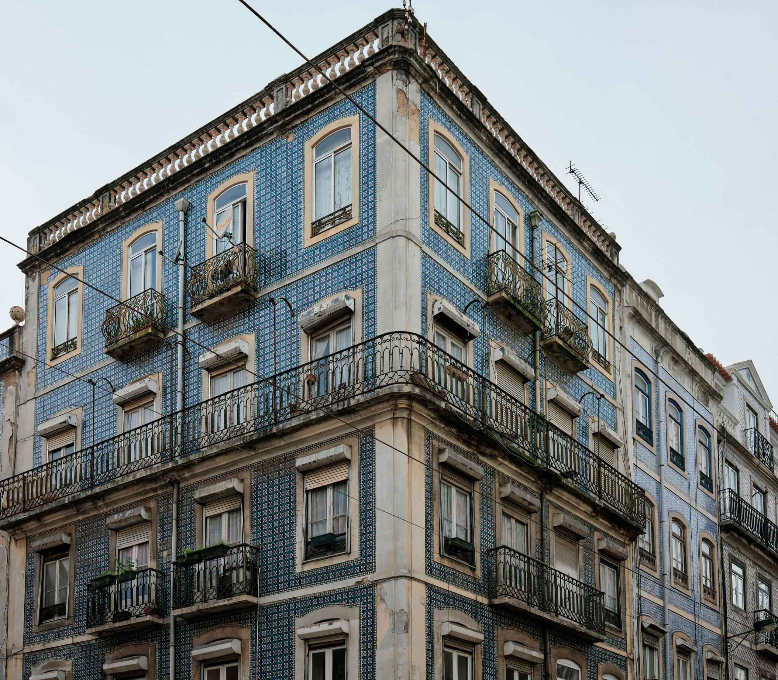 Azulejos in Lisbon Portugal scaled