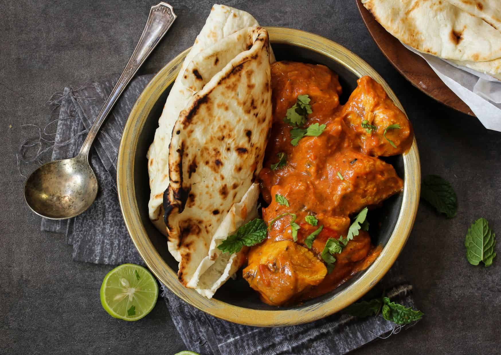 Roti and Curry Chicken