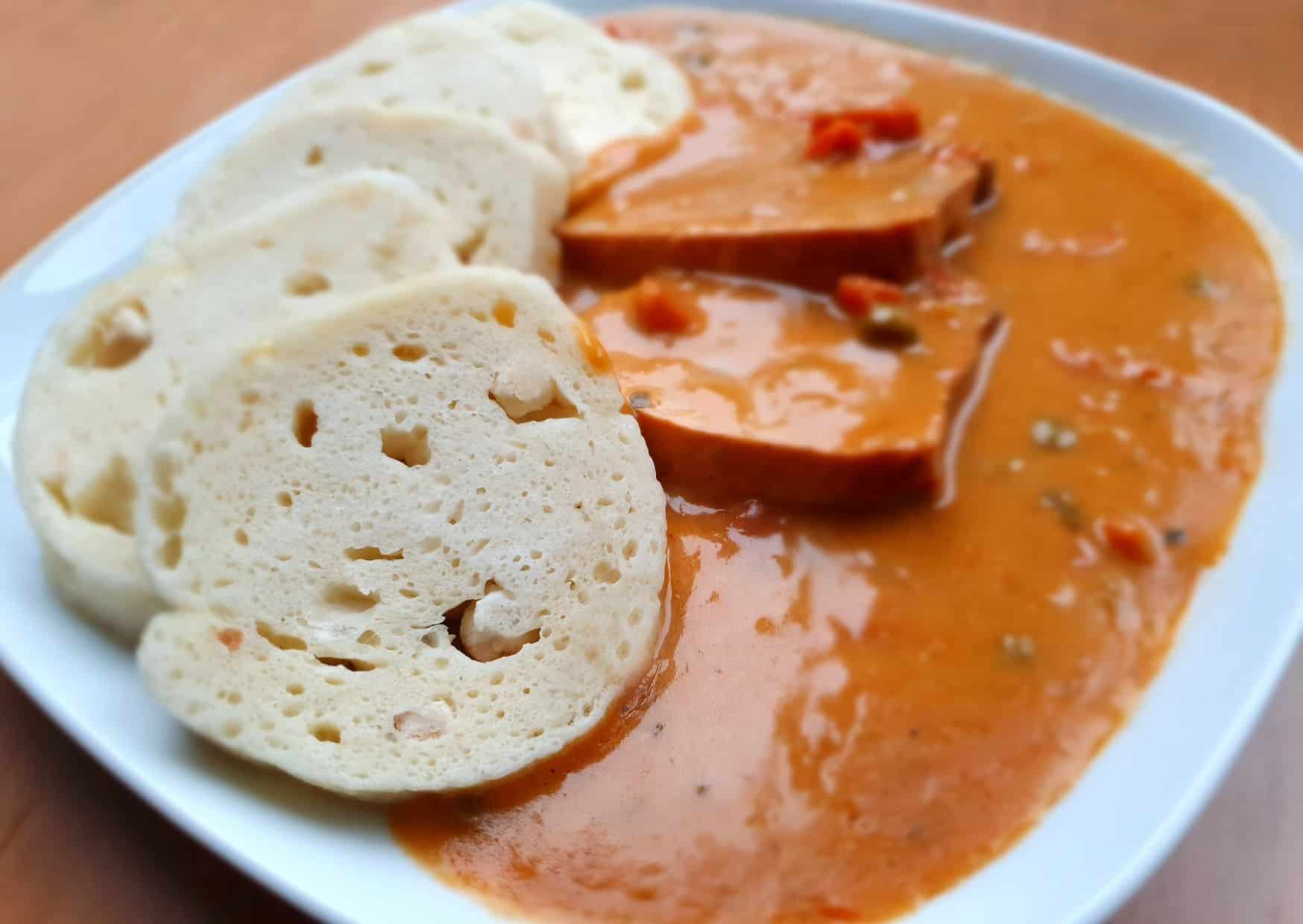 Svíčková (Czech Cream Sauce with Dumplings), 