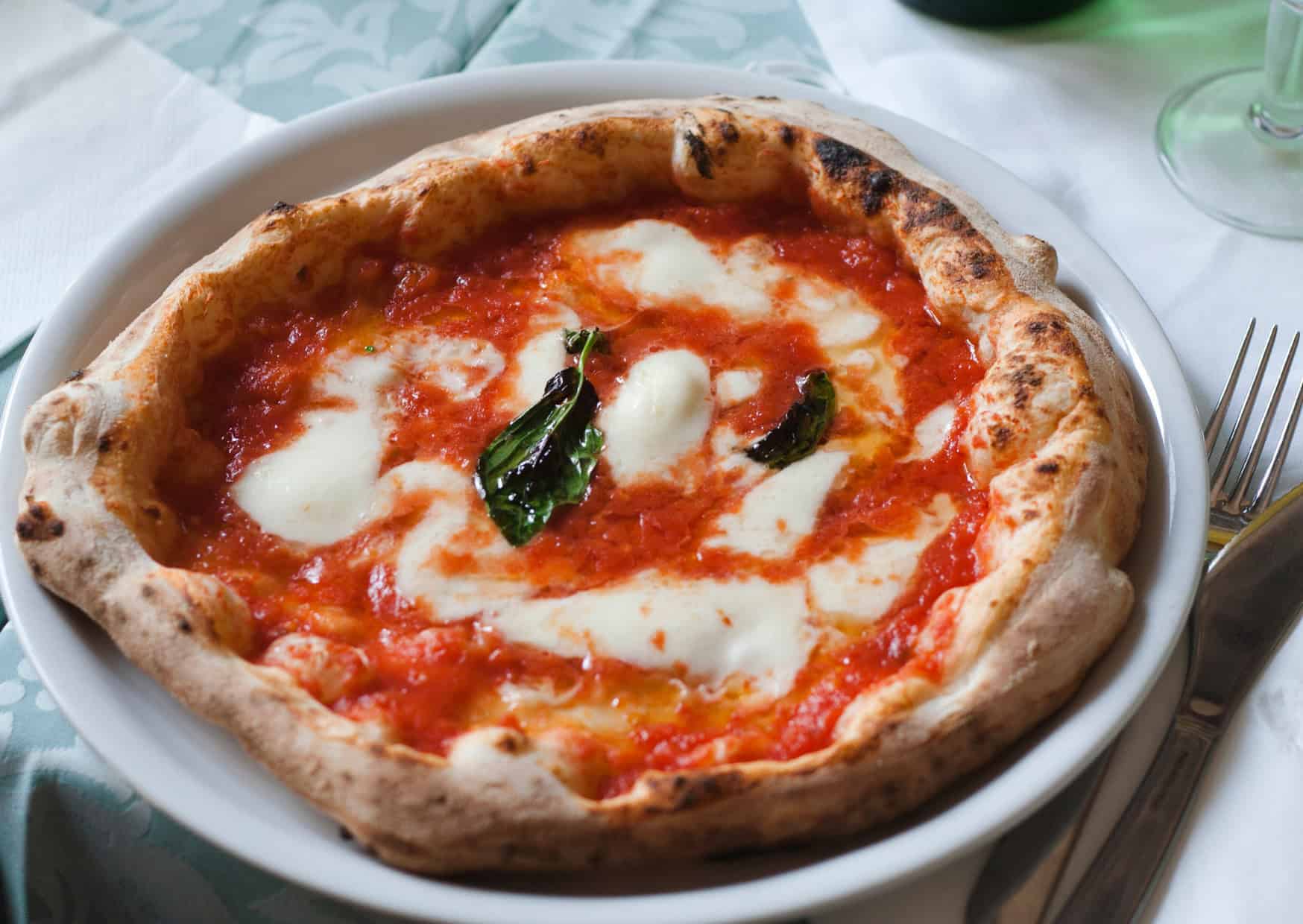 Italian Pizza Margherita from Naples