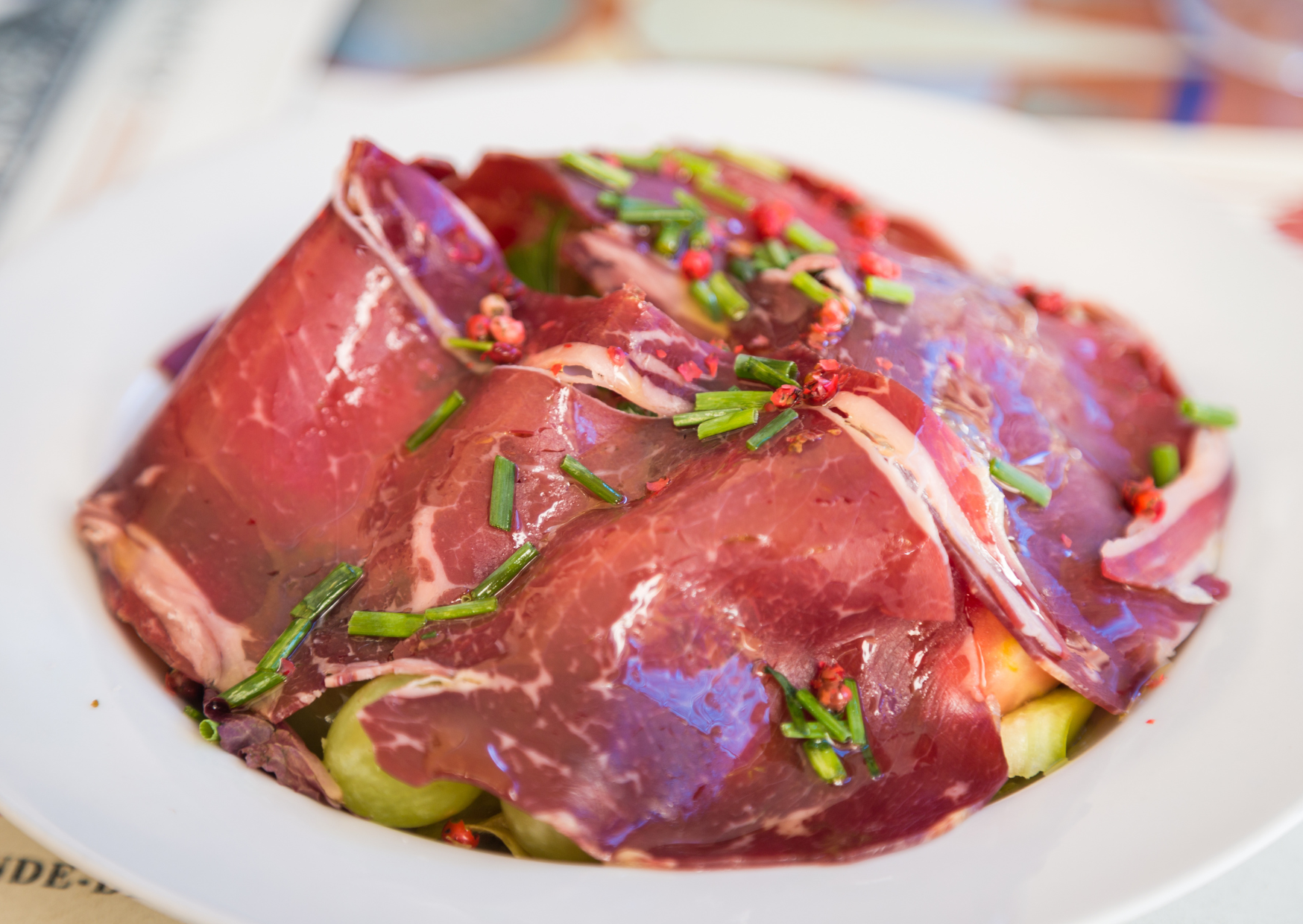 raw meat Europe Spanish Beef Carpaccio