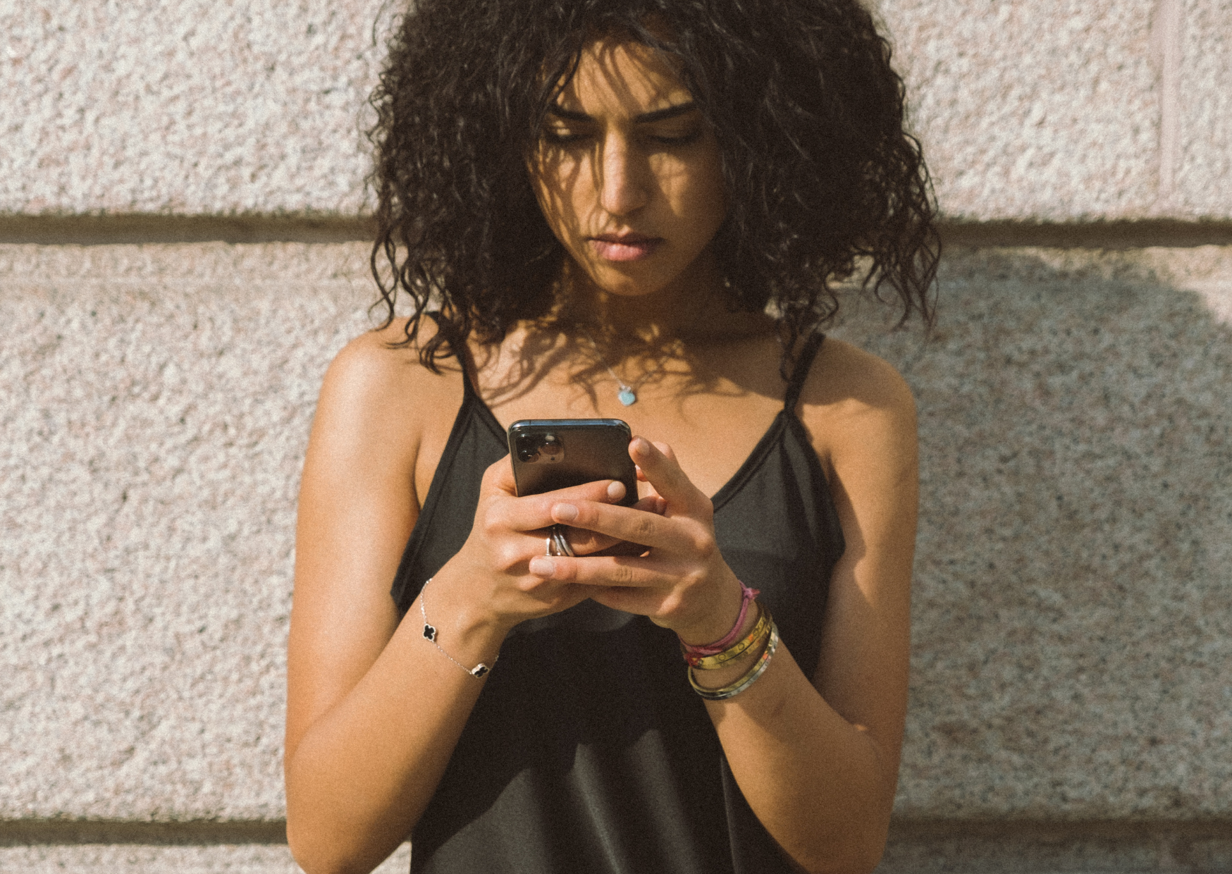 French woman texting 4
