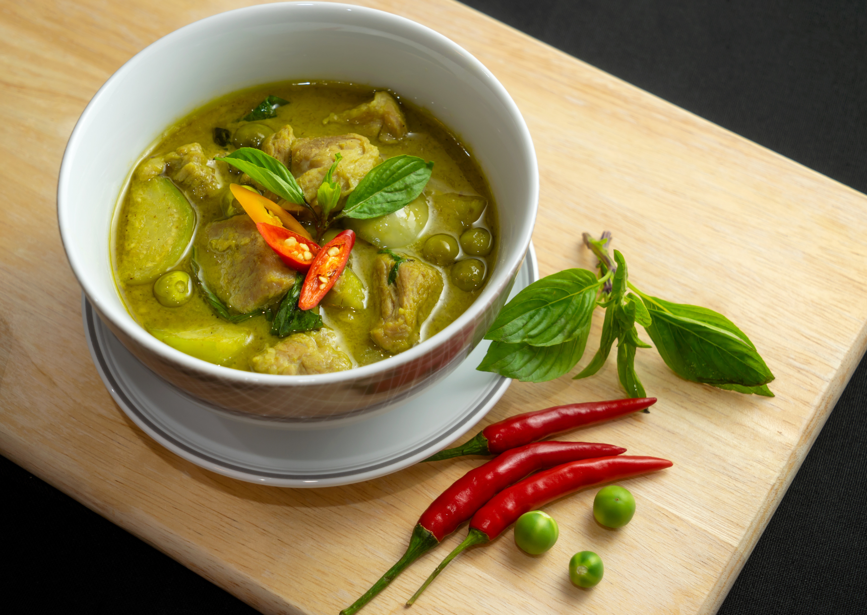 cooking thai green curry 4