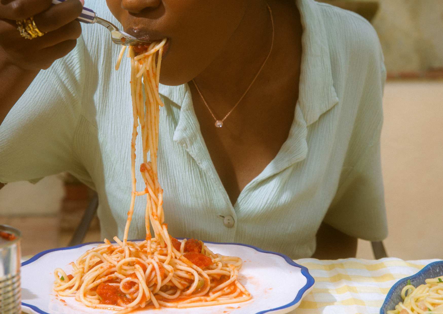 Italians eating
