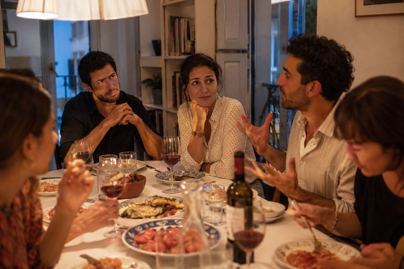 spanish dinner party. e